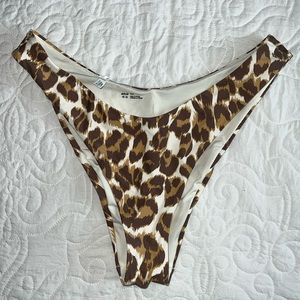 NWOT Aerie Leopard Print Bikini Bottoms